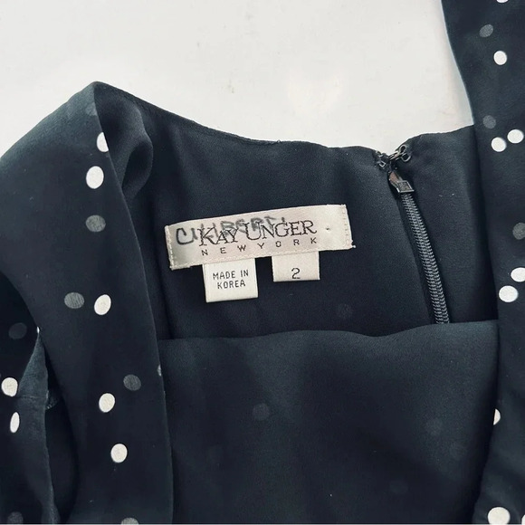 Kay Unger Polka Dot Ruffle Dress - Picture 5 of 7